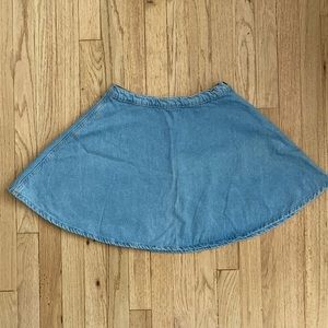 American Apparel Jean Skater Skirt
